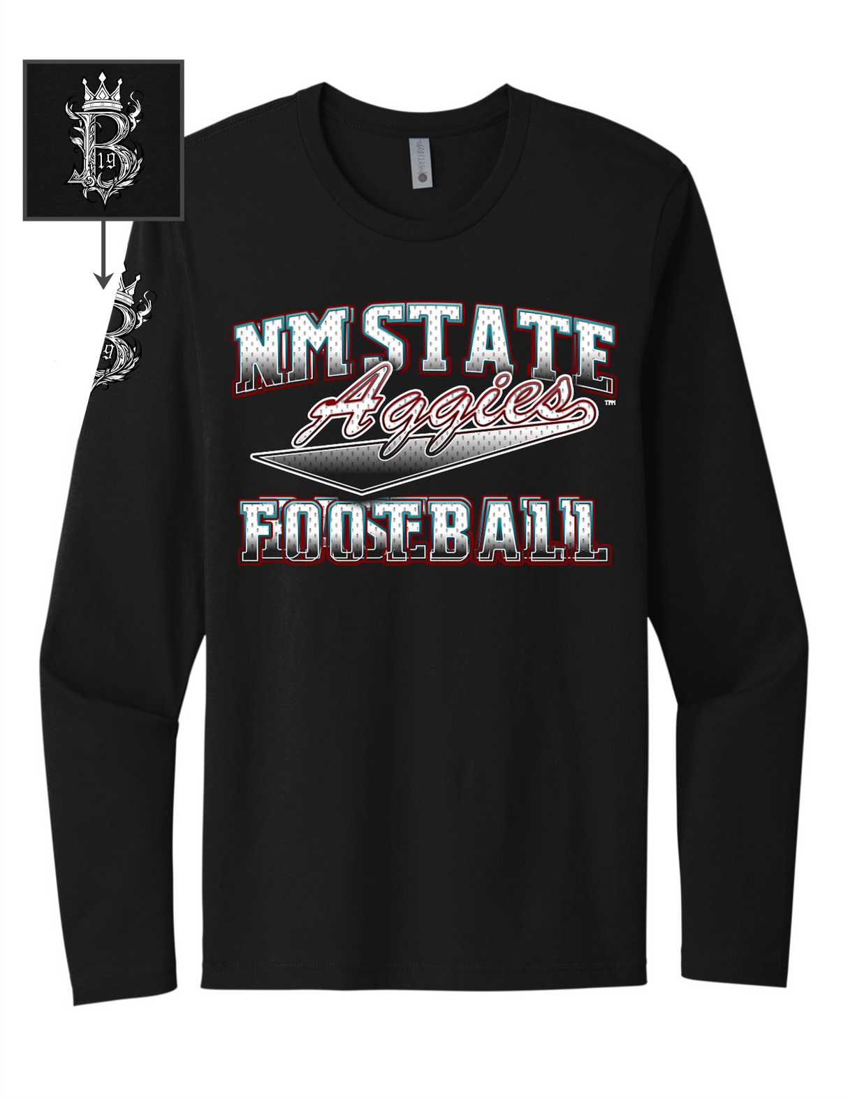 Brodrick Malone-Bradford #19 Football Stitched Long Sleeve