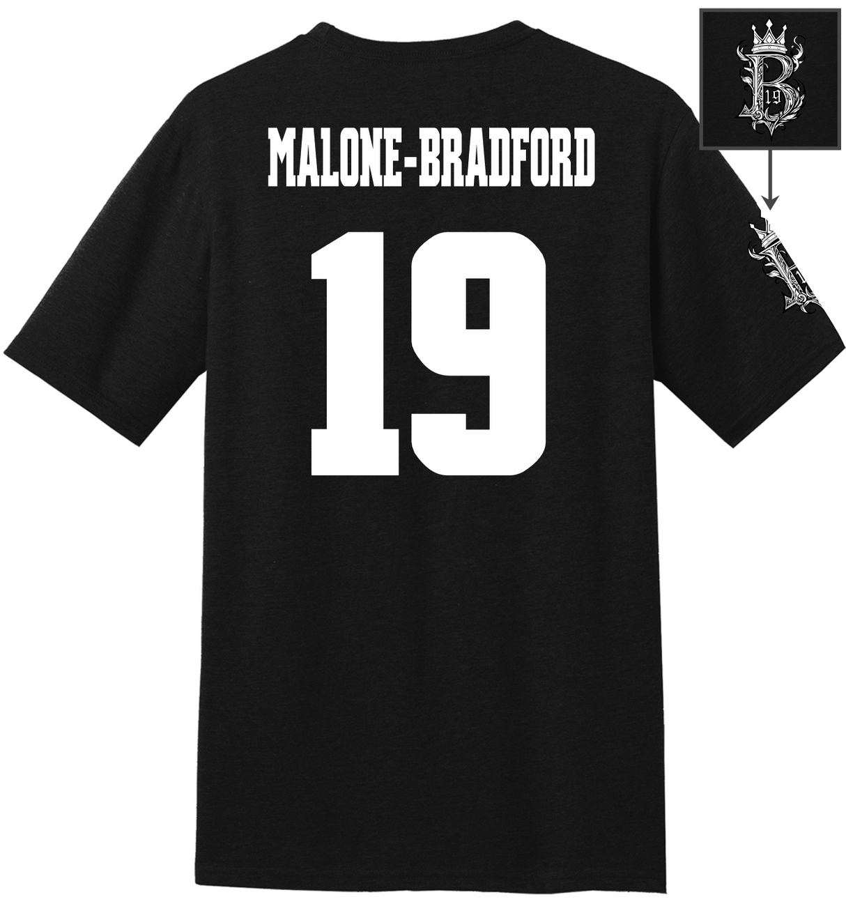 Brodrick Malone-Bradford #19 Football Stitched Tee