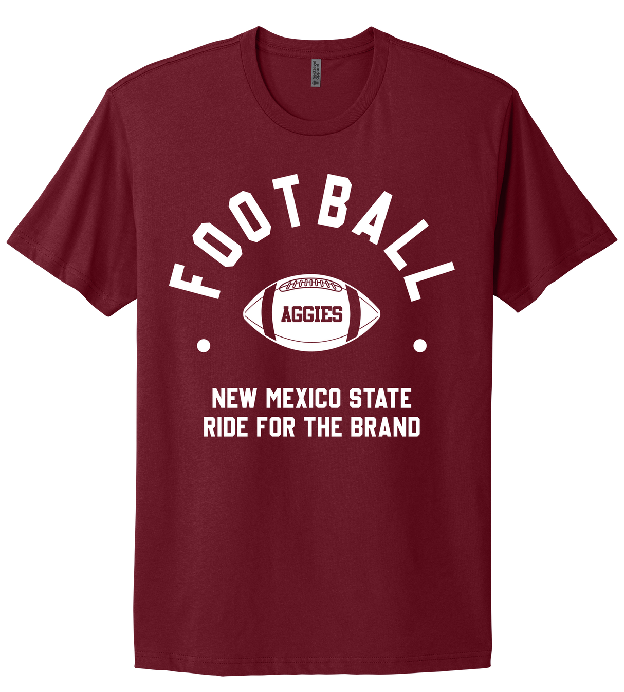 NM State Ride For The Brand Football Tee