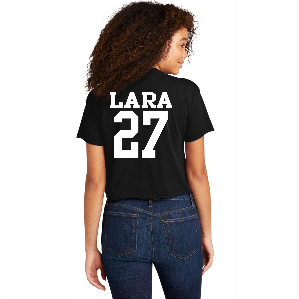 Lucia Lara #27 NIL Retro Crop Tee