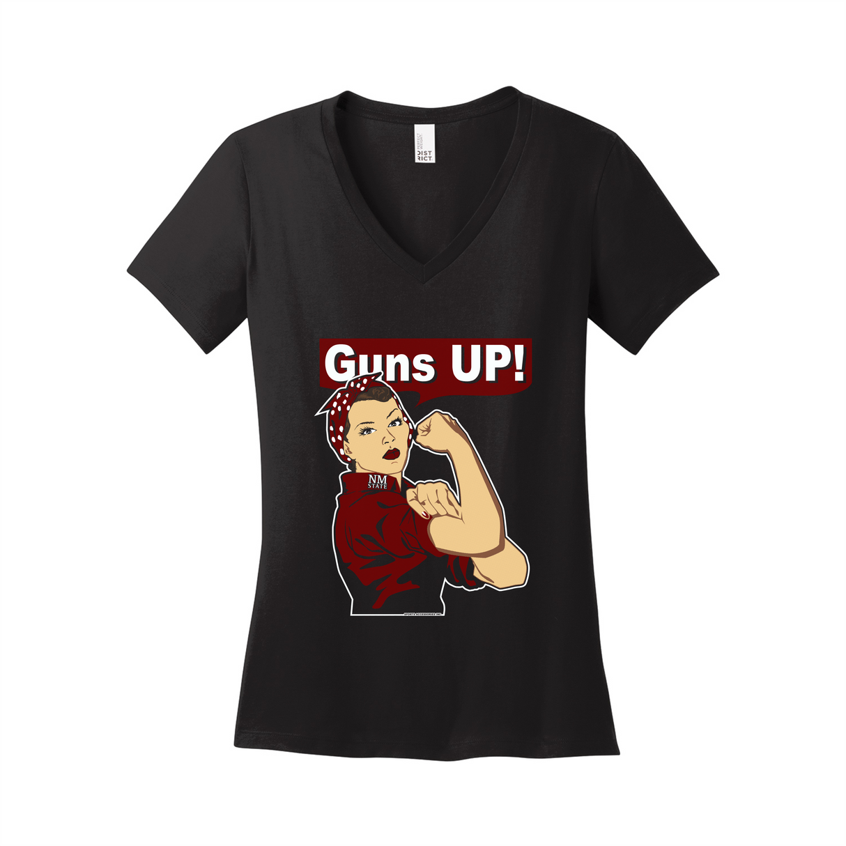 Rosie Guns Up V-Neck Tee