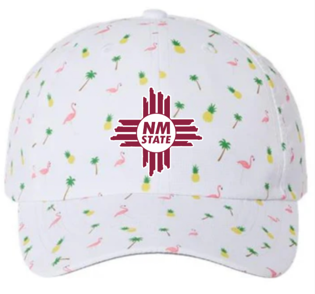 Lifestyle Hat Flamingos and Pineapples