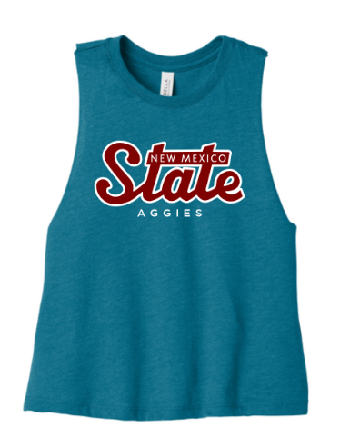 Retro State Women's Racerback Cropped Tank