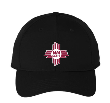 NM State Zia Adidas Fundamental Alliance Strapback Hat Black