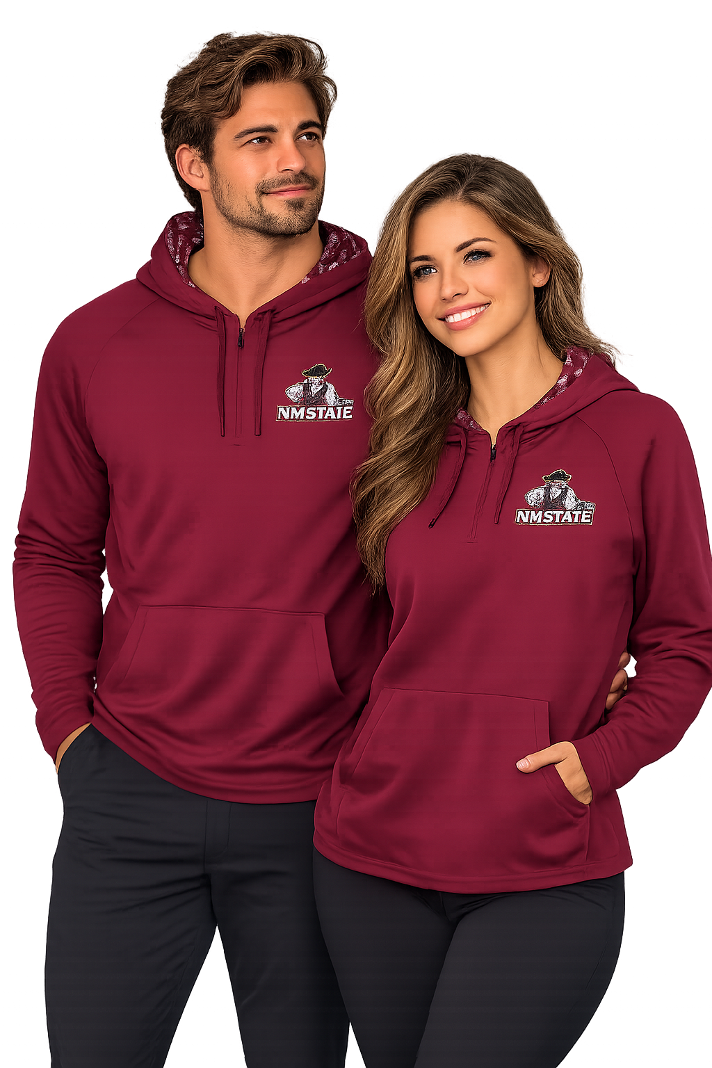 NM State 1/4 Zip Hooded Wind Shirt