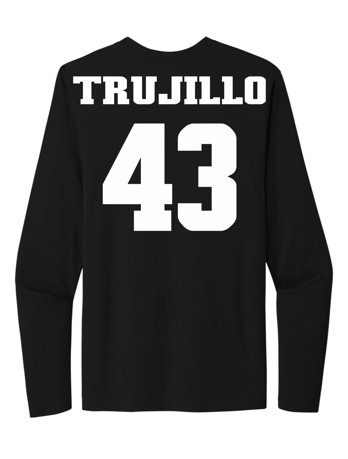 Gene Trujillo #43 Baseball Stitched Long Sleeve Tee