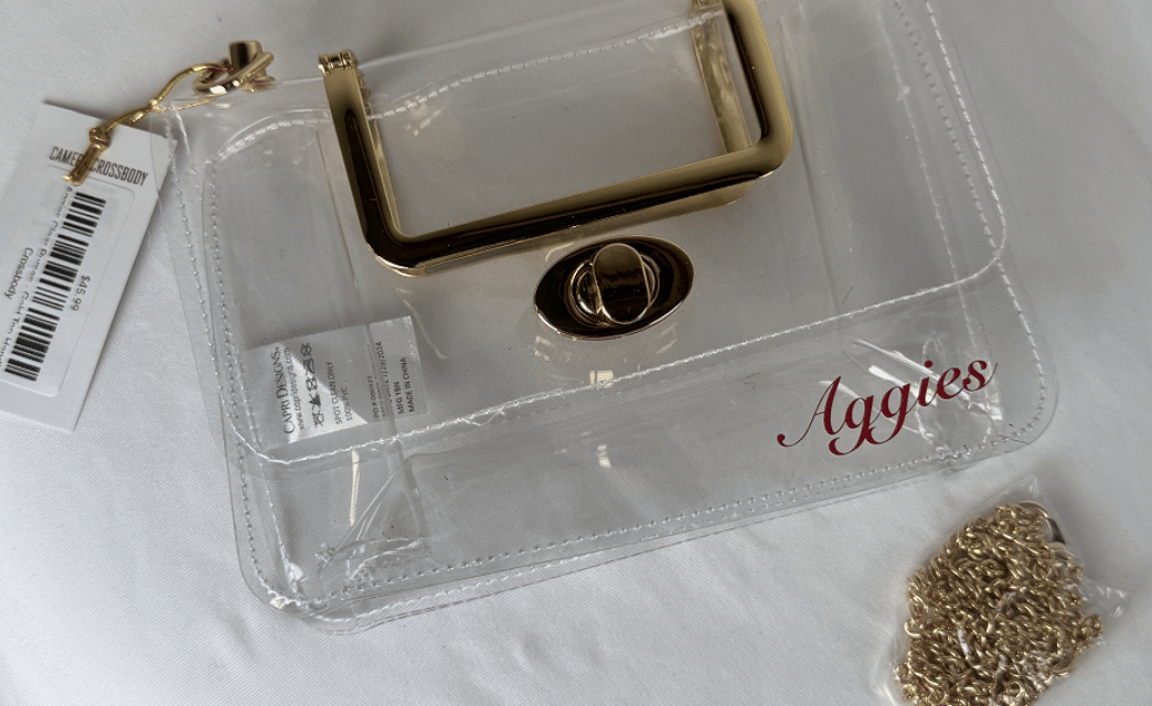 Aggies Clear Purses