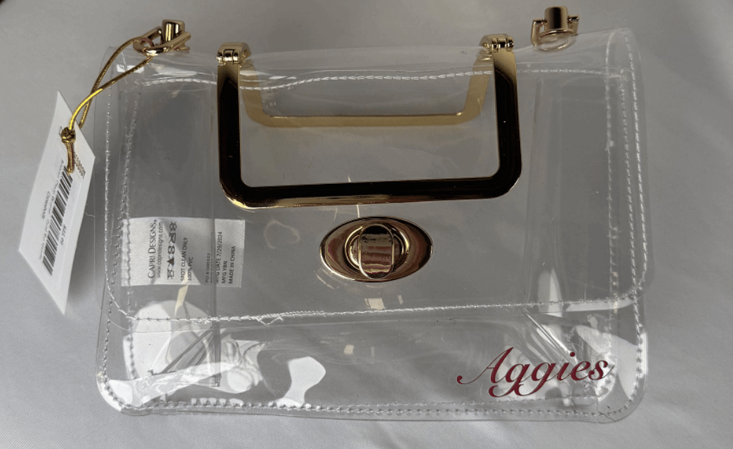 Aggies Clear Purses