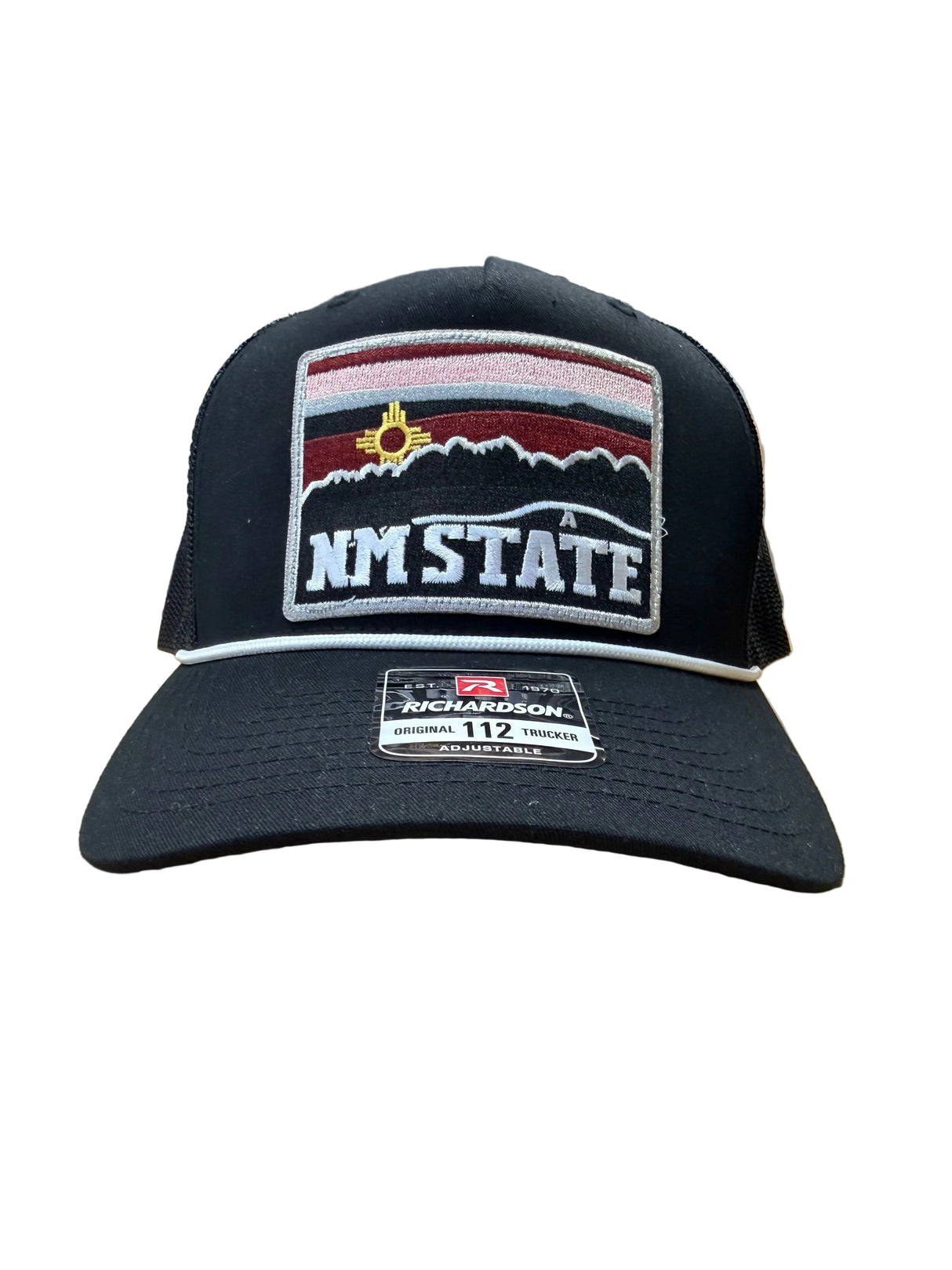 NM State "A" Zia Trucker with Black Rope