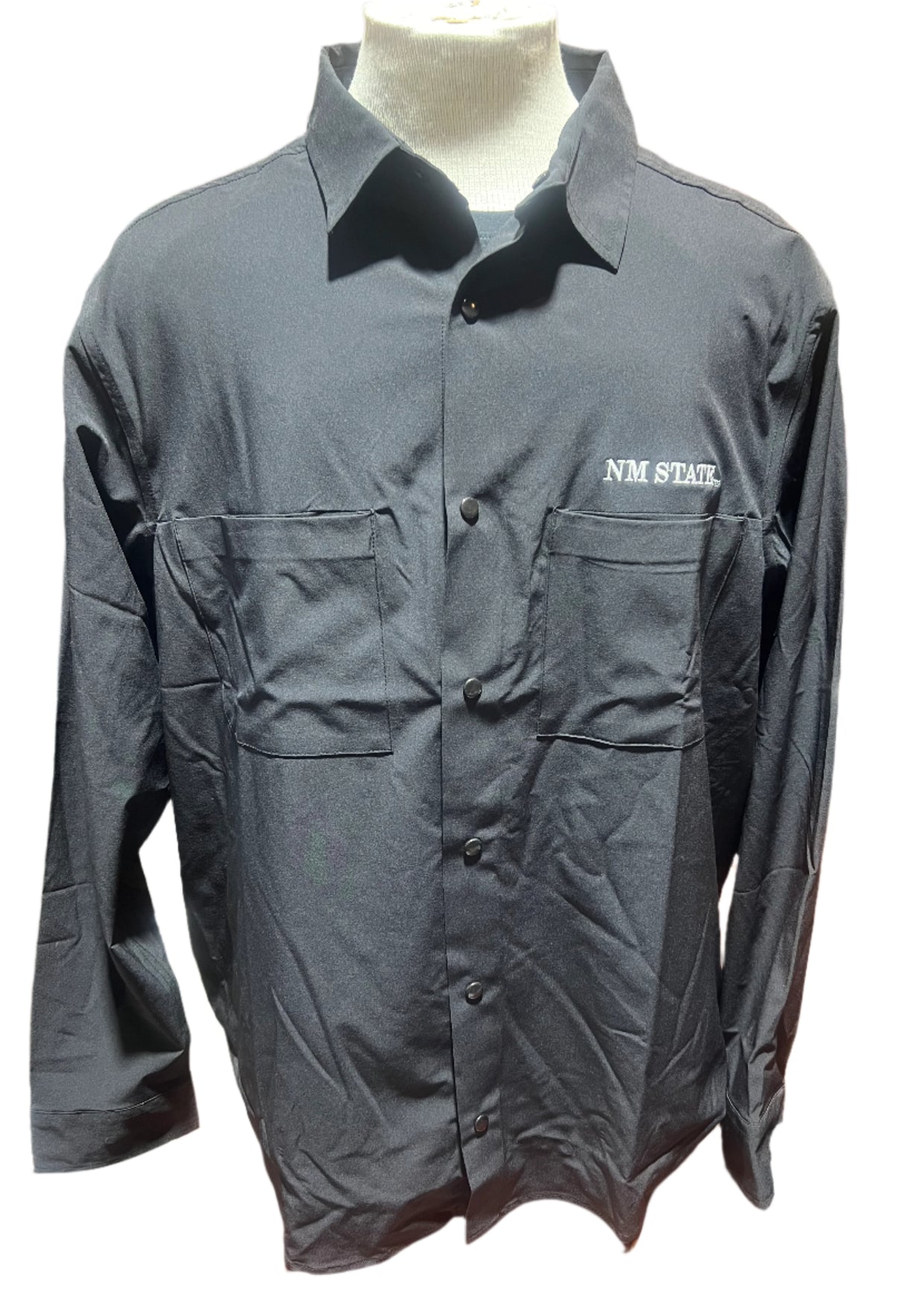 NM State Stretch Long Sleeve Snap Up