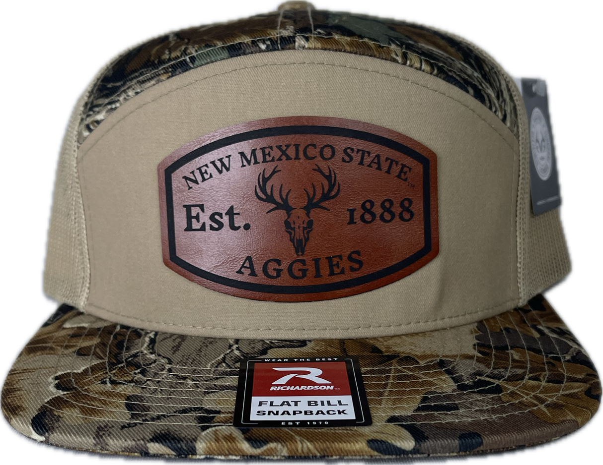 New Mexico State Elk Head Leather Patch