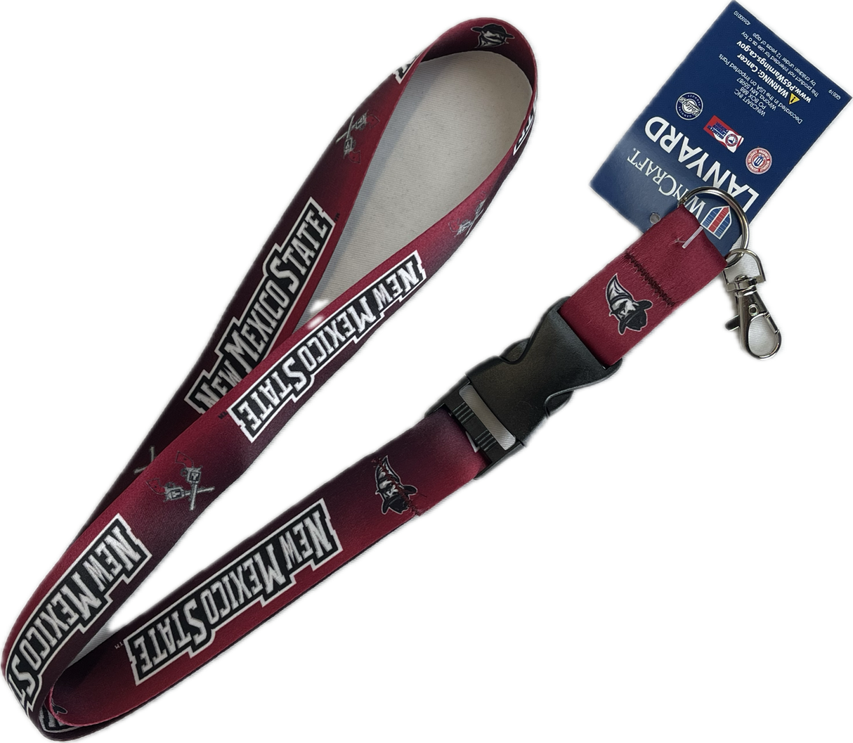 New Mexico State Gradient Pete Head Lanyard