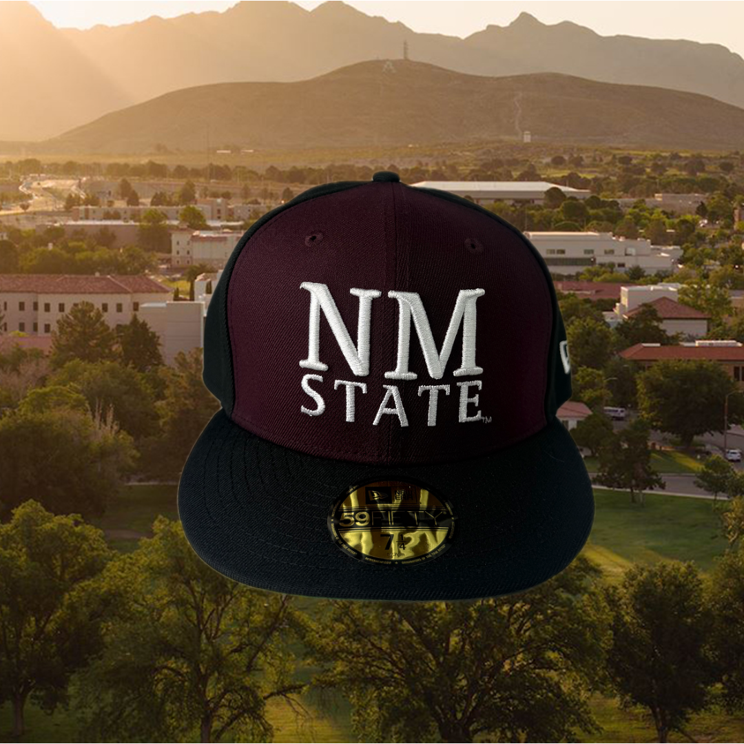 RETRO GREEN UNDER BRIM NM STATE 59FIFTY CAP