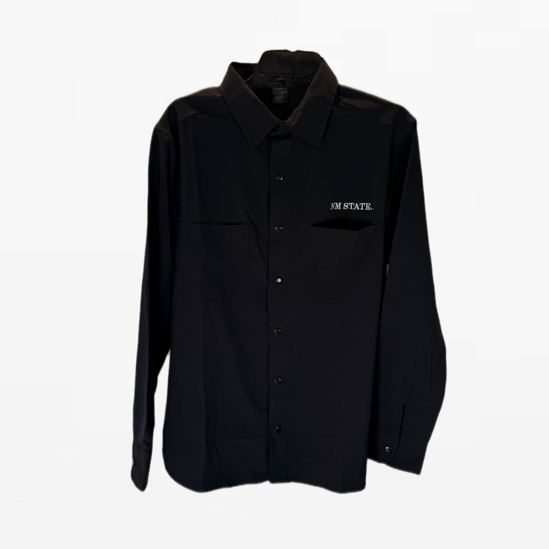 NM State Stretch Long Sleeve Snap Up