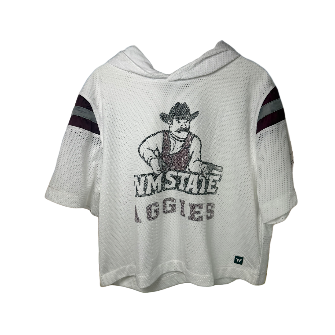 Pistol Pete NM State Oversized Hooded Women's Jersey