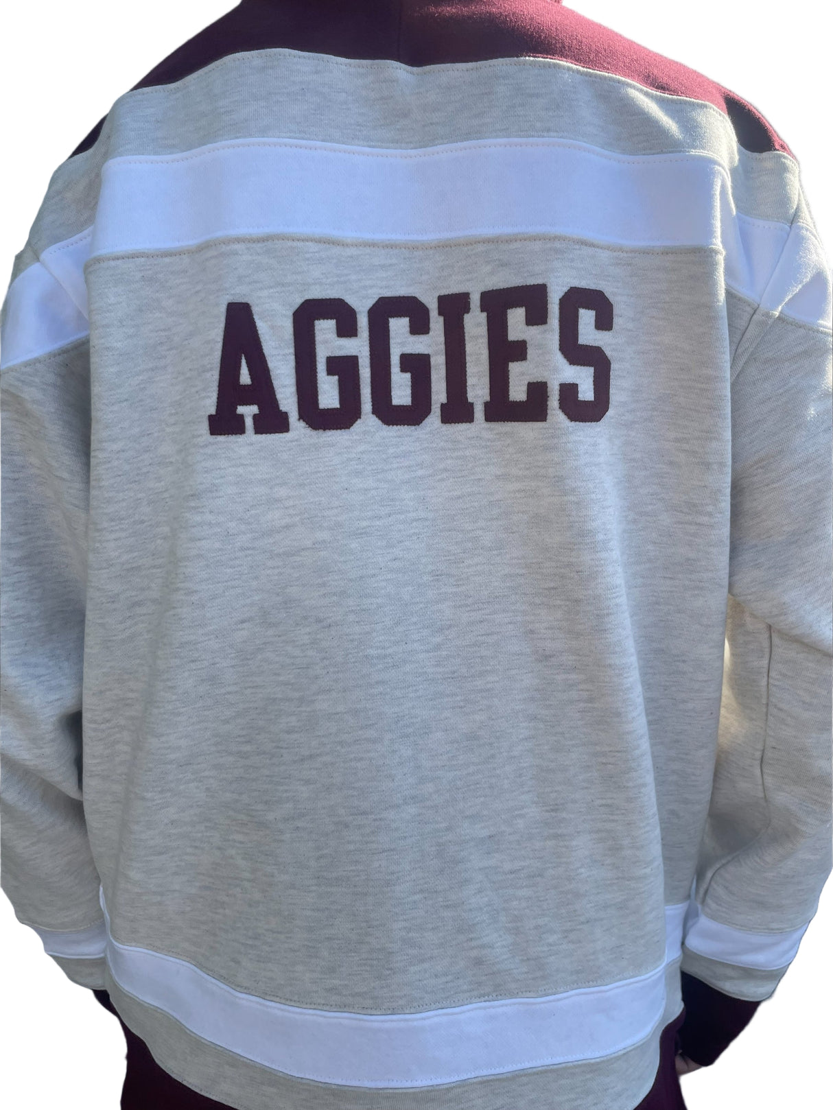 NM State Big Stripe Hockey Hoodie