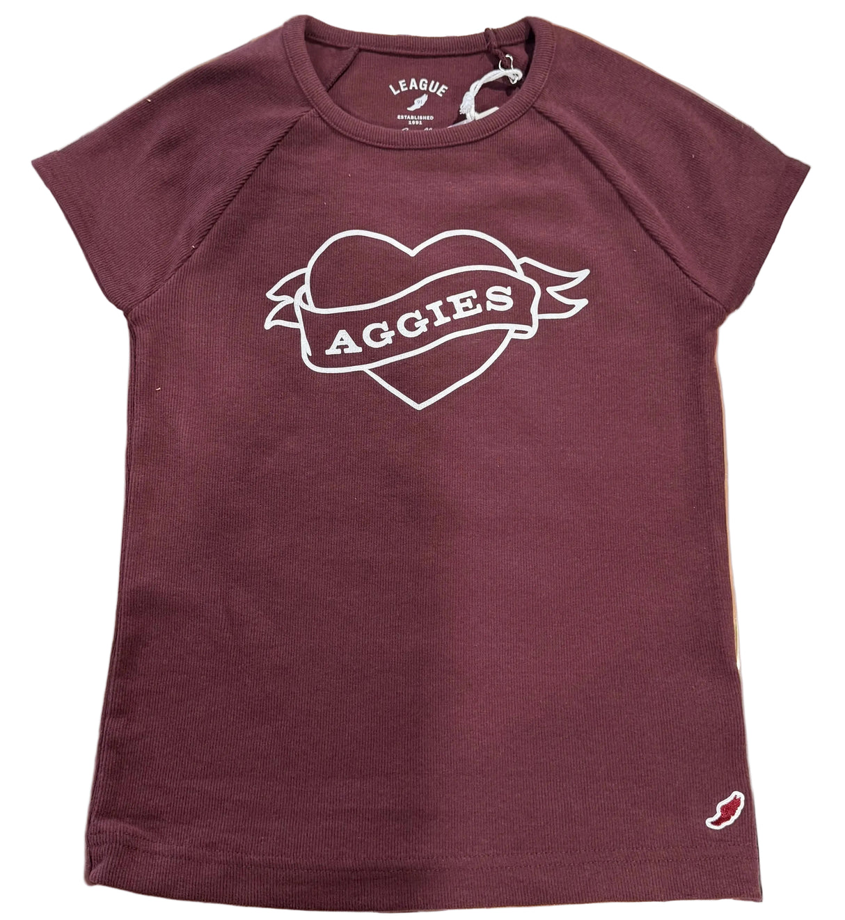 Retro Rib Babydoll Aggies Tee