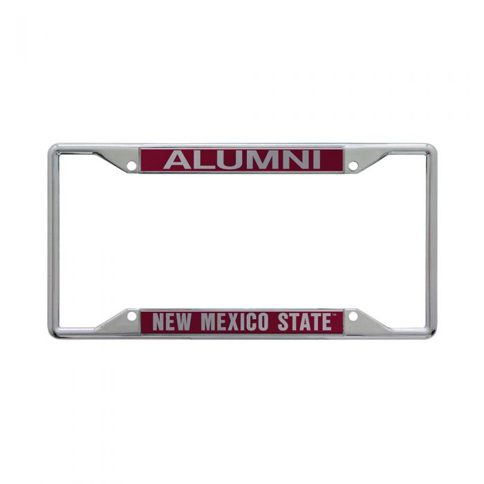 New Mexico State Alumni License Plate Metallic Frame