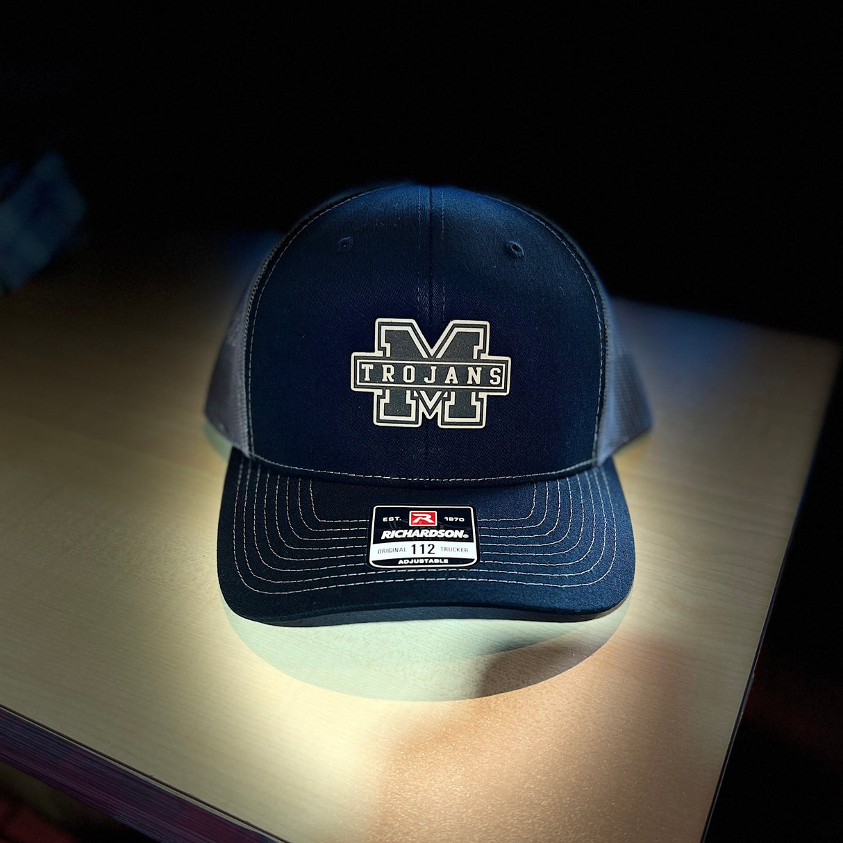 MHS Leather Patch Trucker