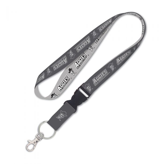 New Mexico State Aggies Charcoal Lanyard w/detachable buckle
