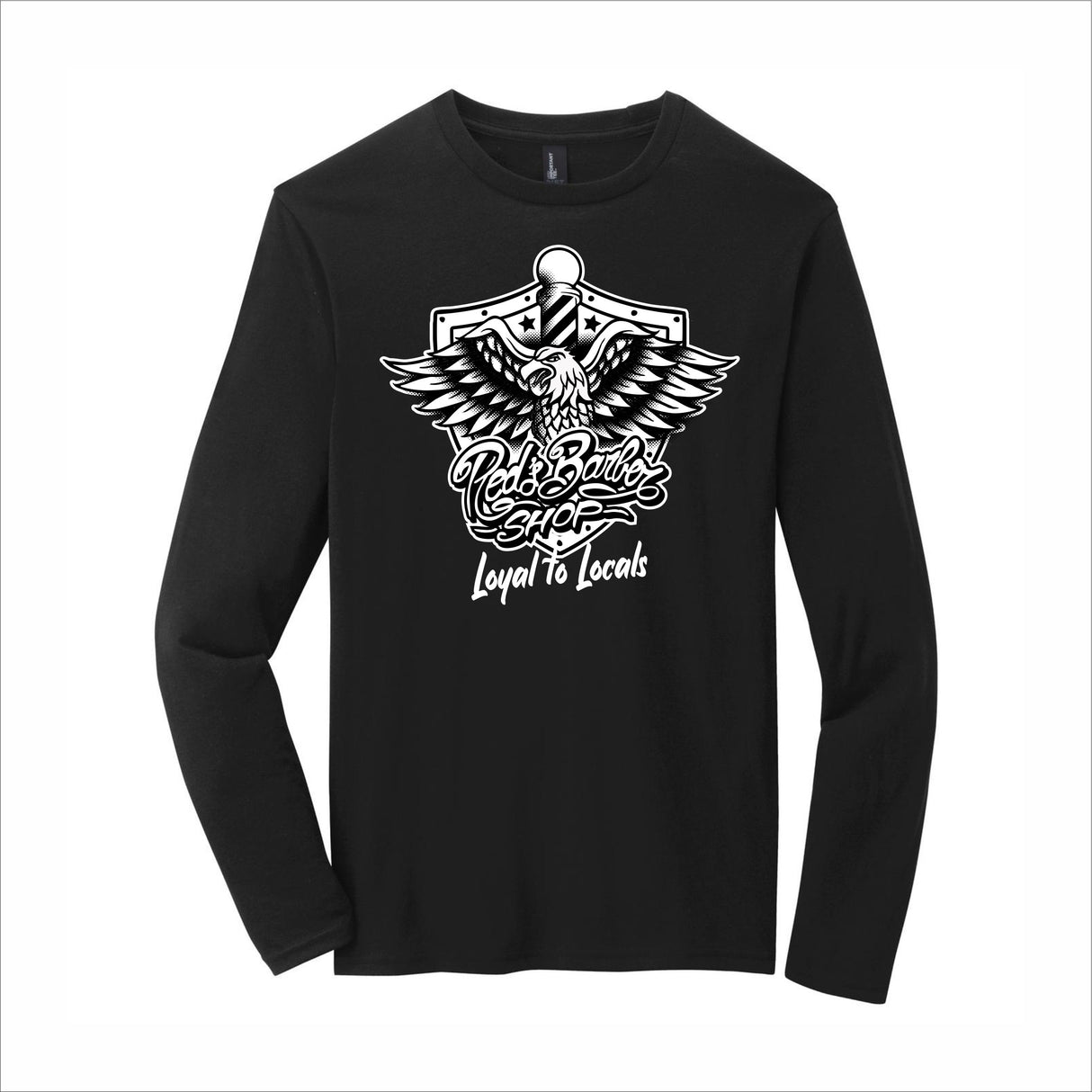 Red's Barber Shop Loyal To Locals Long-Sleeve Tee
