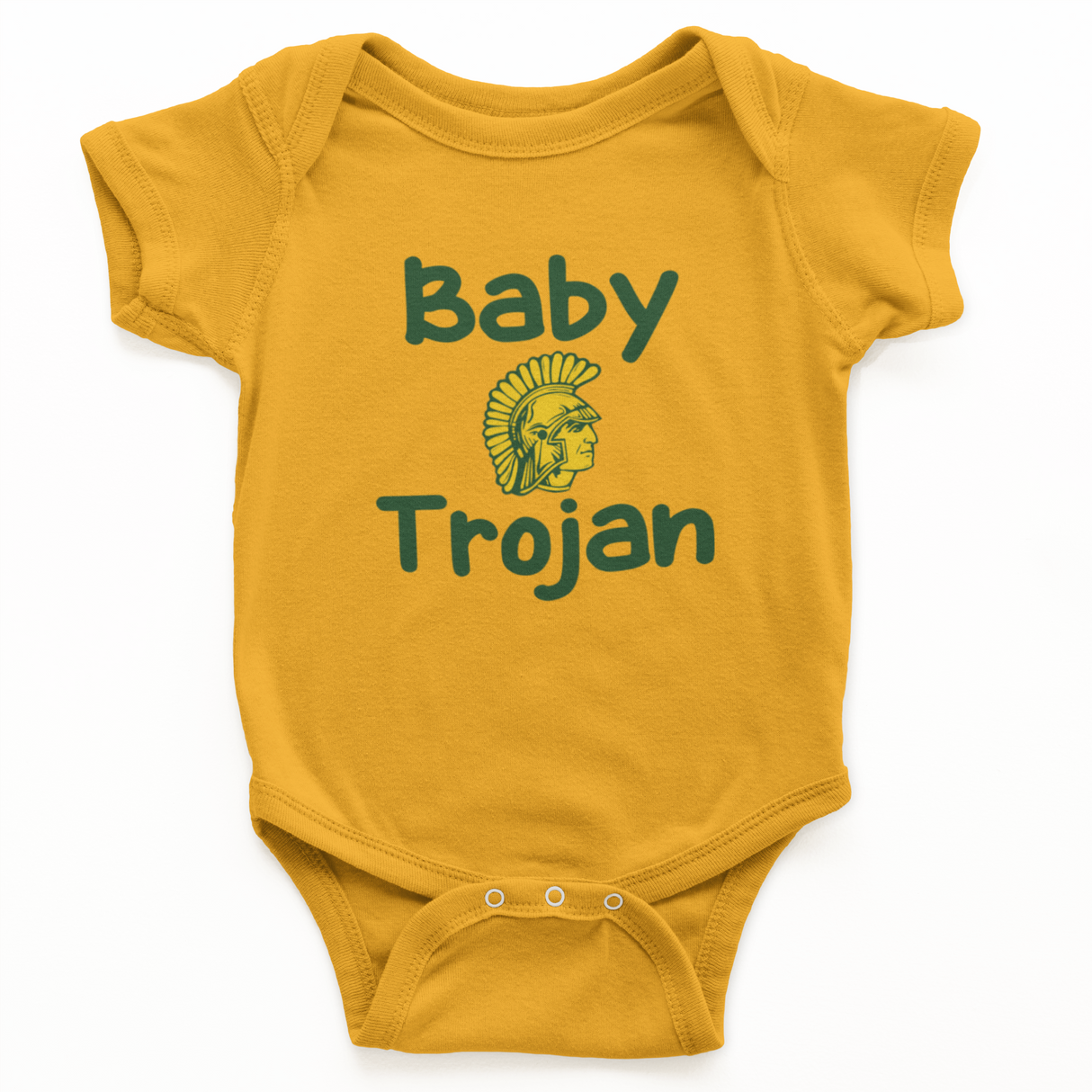 Baby Trojan Onesie Yellow