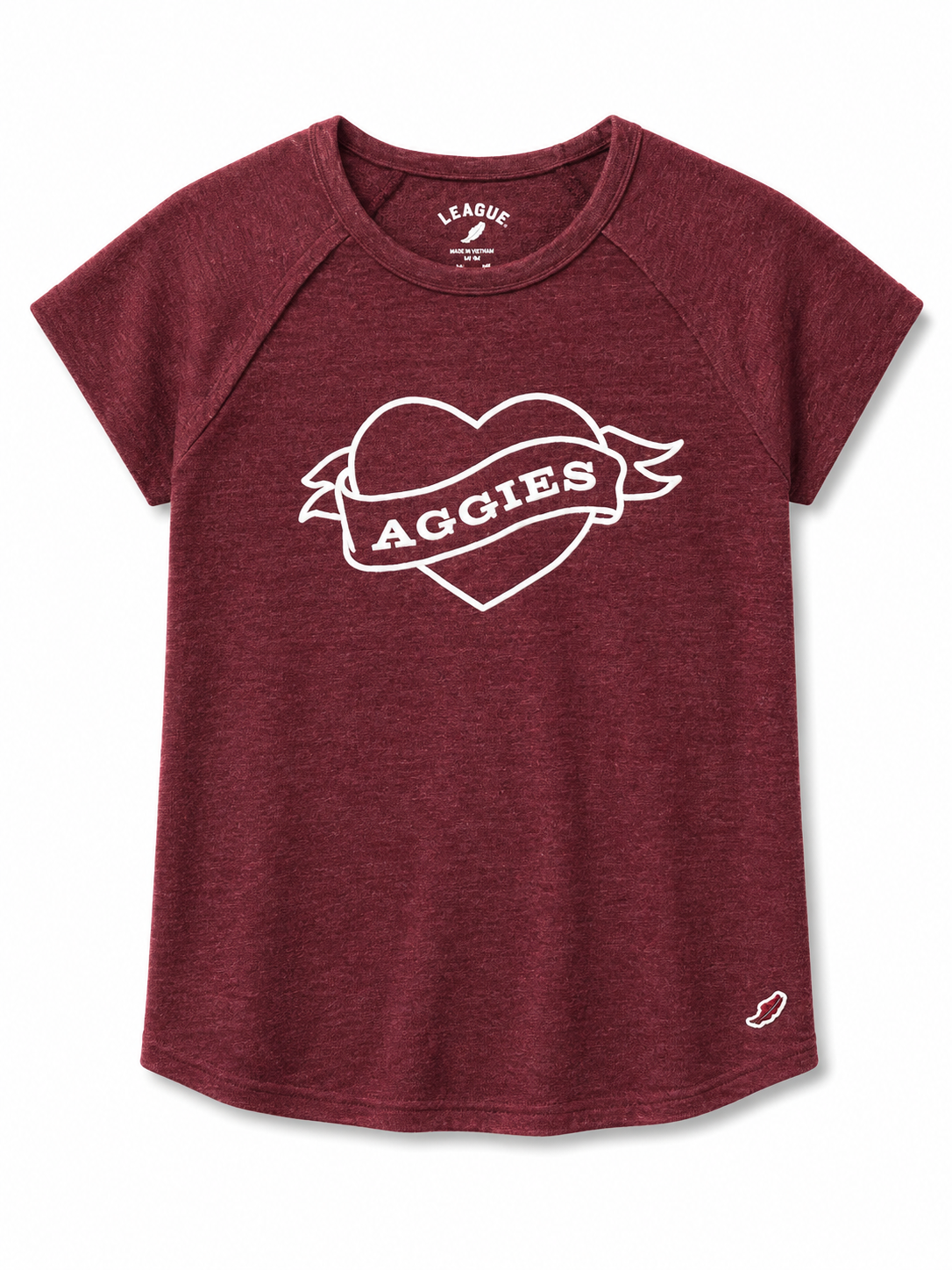 Retro Rib Babydoll Aggies Tee