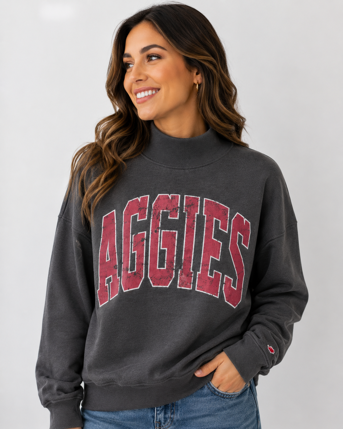 Aggies Women's Mock Neck