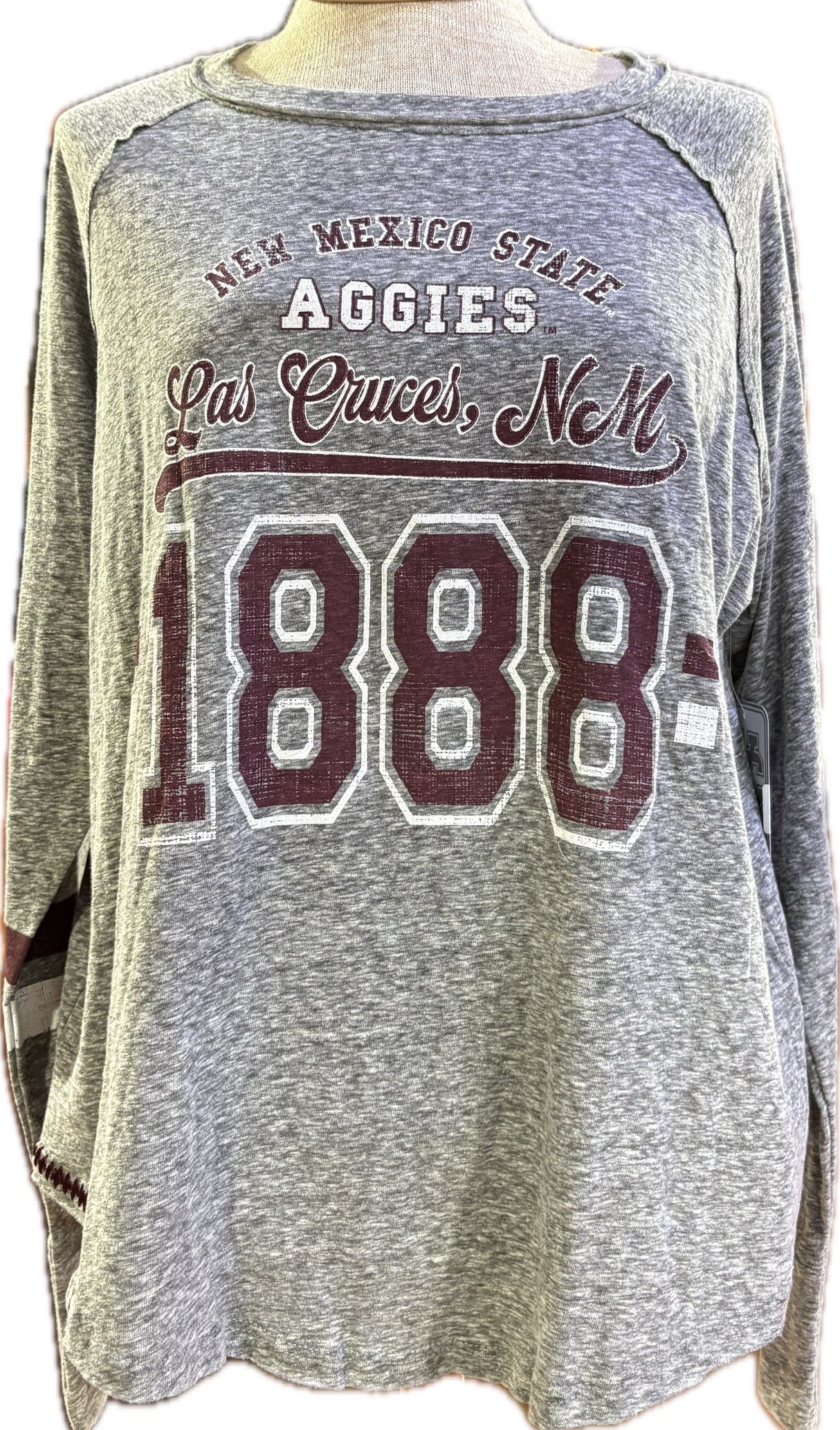 NM State 1888 Oversized Womens LS