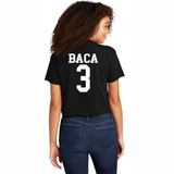 Taylor Baca #3 NIL Retro Crop Tee