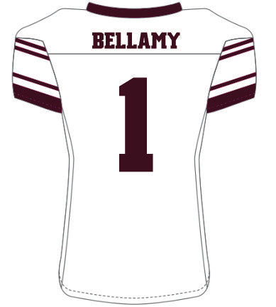 Christopher Bellamy #1 White Replica Jersey