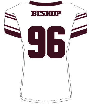Garrett Bishop #96 White Replica Jersey