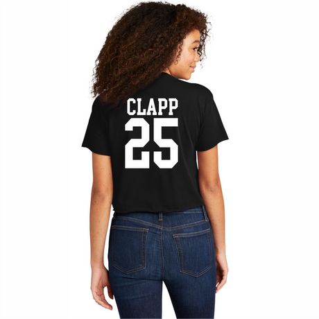 Bella Clapp #25 NIL Retro Crop Tee