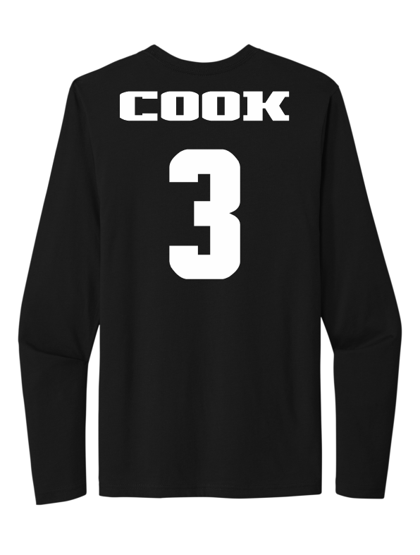 Christian Cook #3 Men's Basketball Long Sleeve