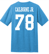 Cedric Claiborne Jr. #78 Football Tee