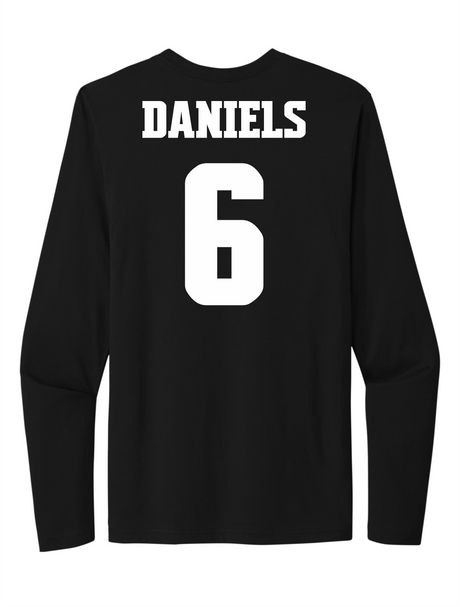 Chris Daniels #6 Baseball Stitched Long Sleeve Tee