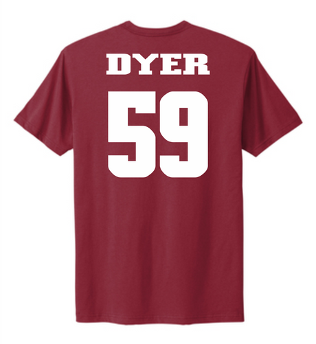 Deven Dyer #59 Football NM State Tee
