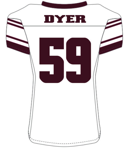Deven Dyer #59 White Replica Jersey
