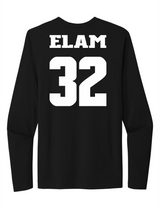 Devin Elam #32 Softball Stitched Long Sleeve Tee