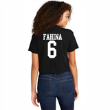 Naki Fahina #6 NIL Retro Crop Tee