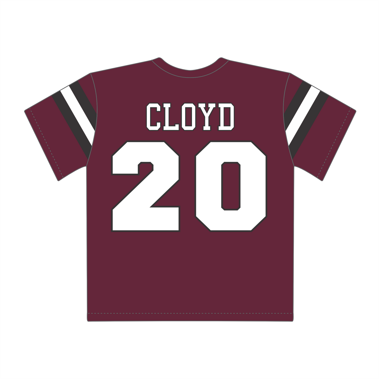 DJ Cloyd #20 Crimson Fan Jersey