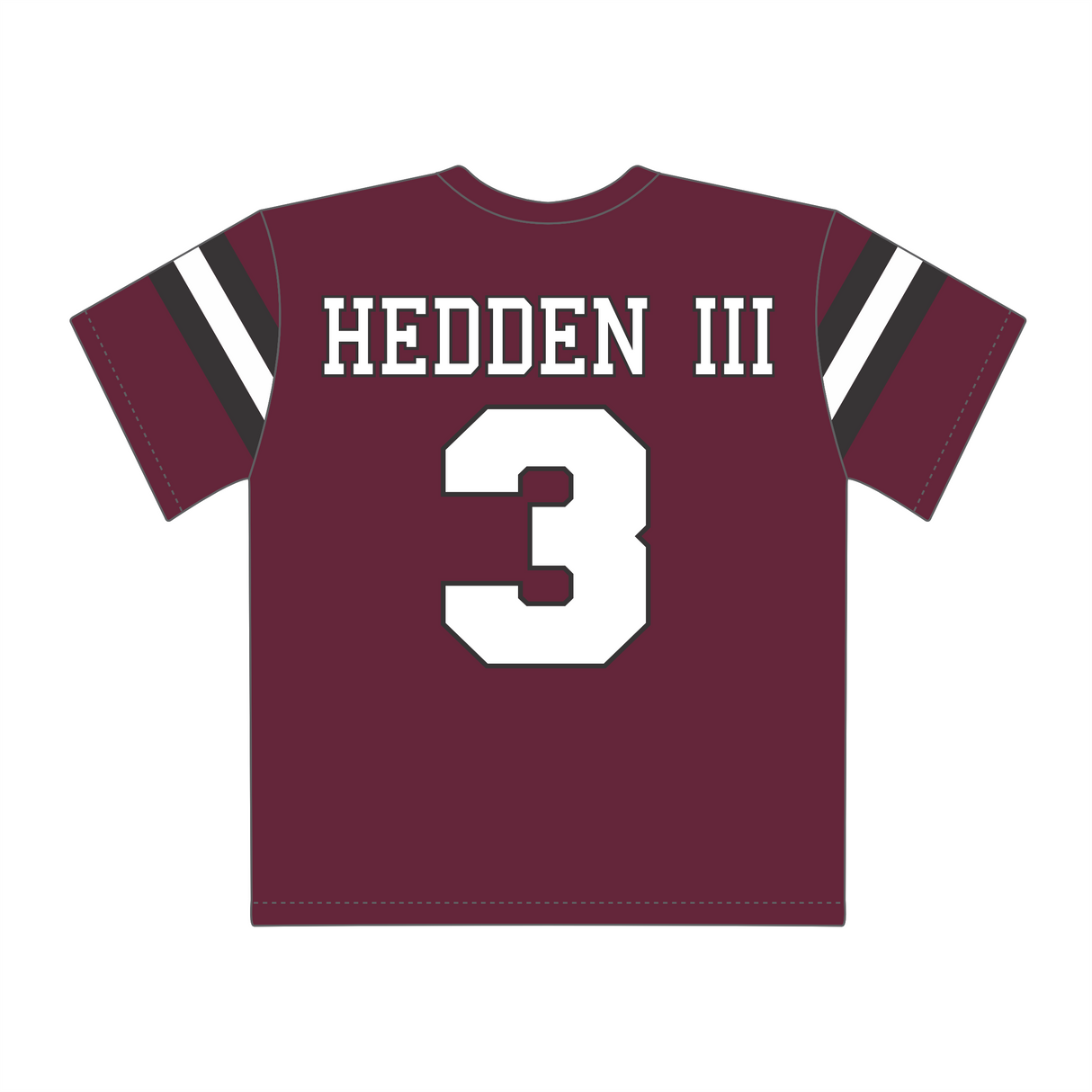 Trey Hedden III #3 Crimson Replica Jersey