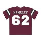 Ezra Hensley #62 Crimson Fan Jersey