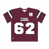 Ezra Hensley #62 Crimson Fan Jersey