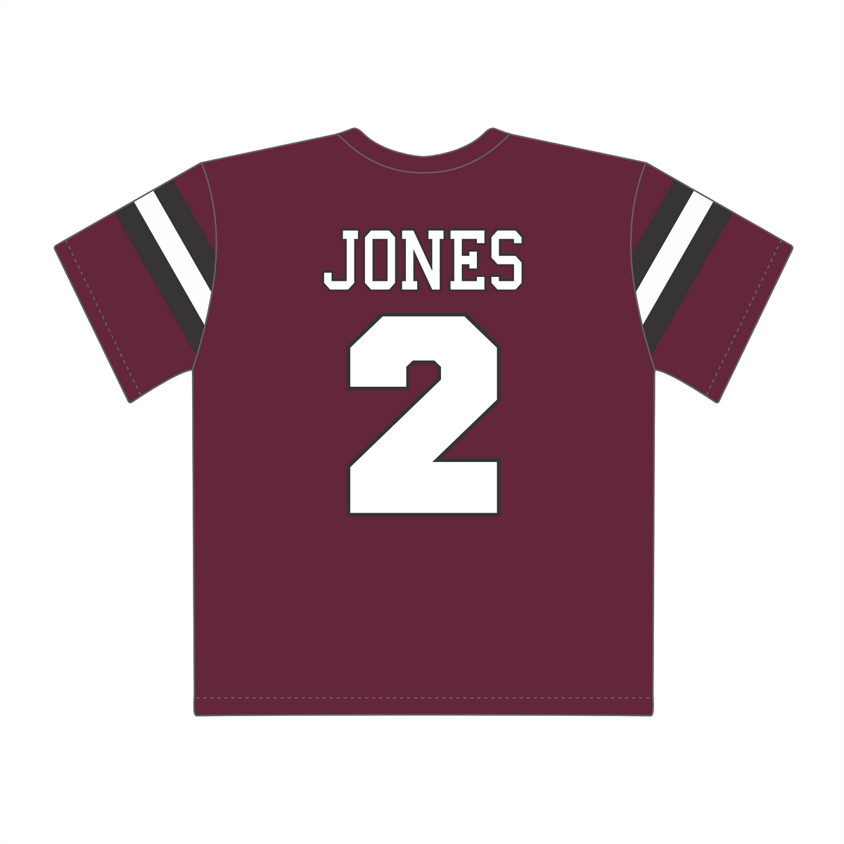 James Jones #2 Crimson Fan Jersey