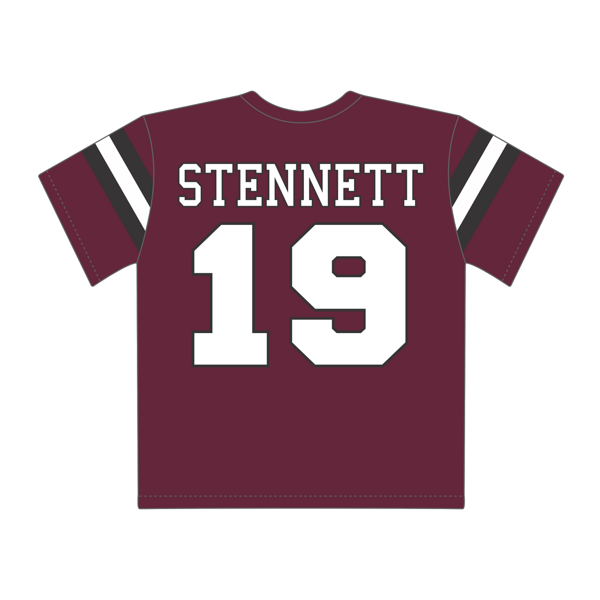 Garrett Stennett #19 Crimson Replica Jersey