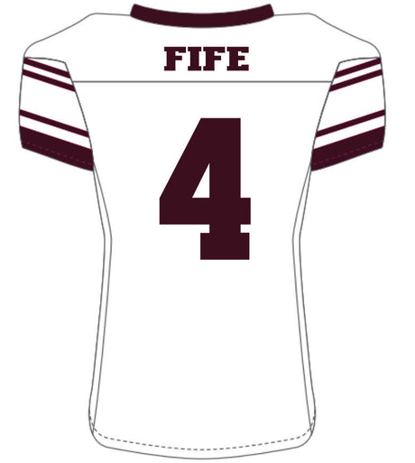 Logan Fife #4 White Replica Jersey