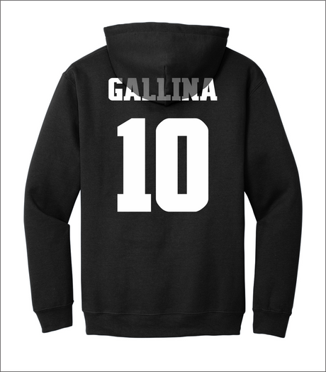 Logan Gallina #10 Baseball Stitched Hoodie