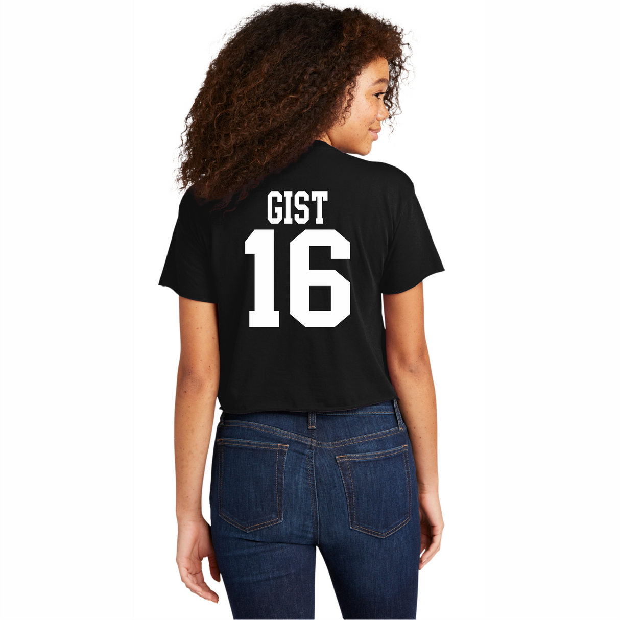 Zoey Gist #16 NIL Retro Crop Tee