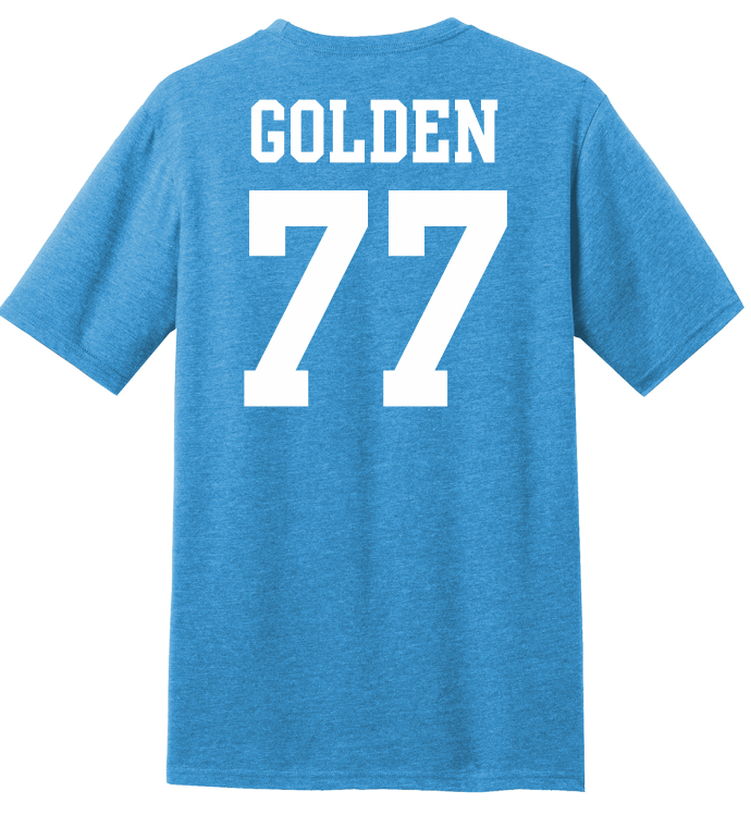 Jacob Golden #77 Football Tee